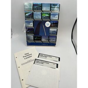 New Facilities Locator SubLOGIC Flight Simulator Add-On PC 5.25" Floppy Disks